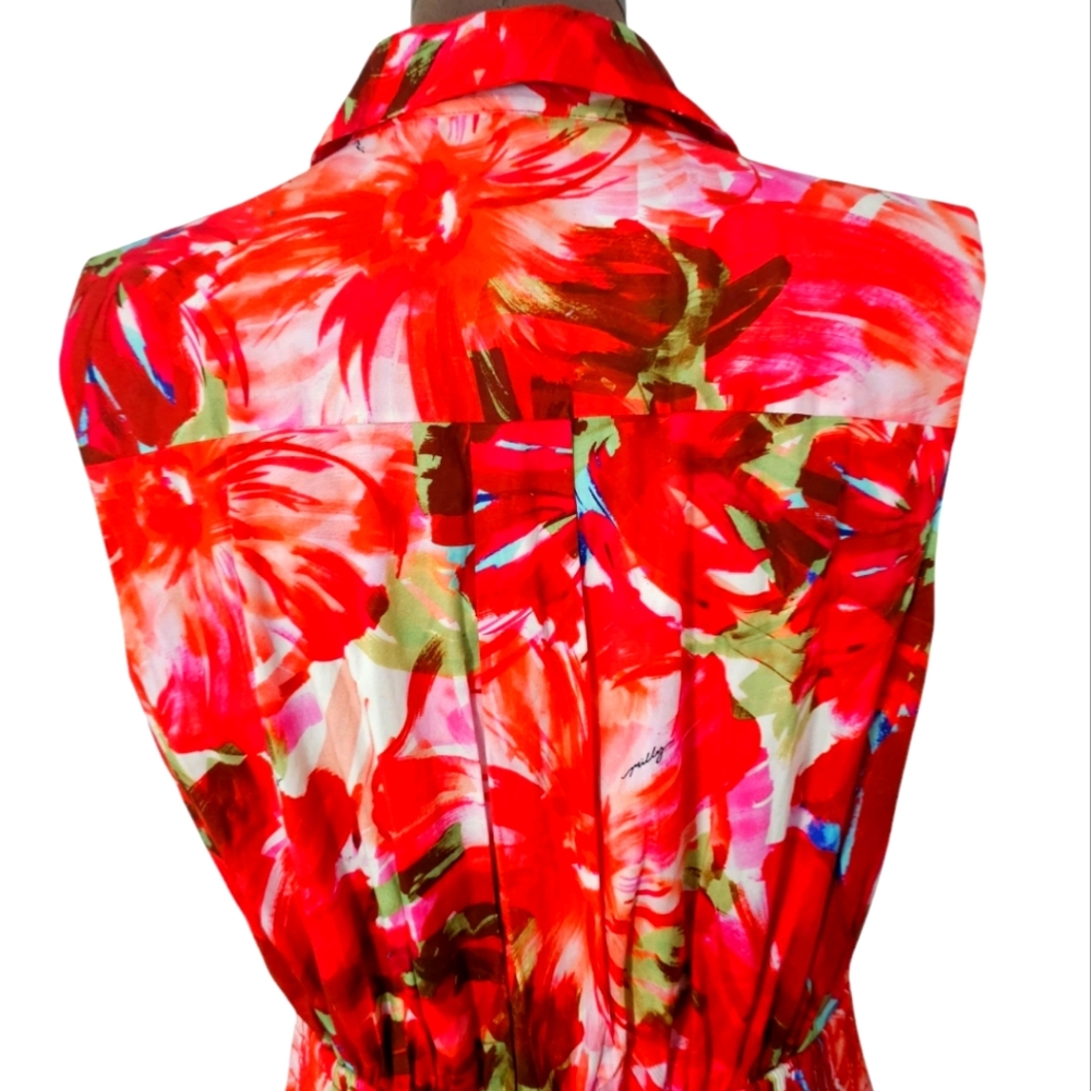Milly Red Floral Mini Dress - Picture 10 of 15